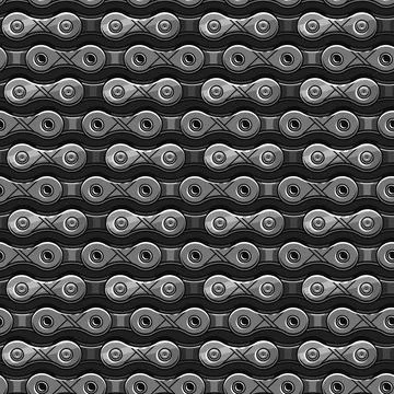 Seamless pattern with bike chain. Horizontal regular lines. 스톡 일러스트