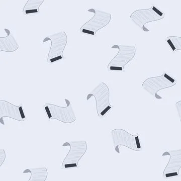 Seamless pattern bill receipt cartoon vector Stockillustratie