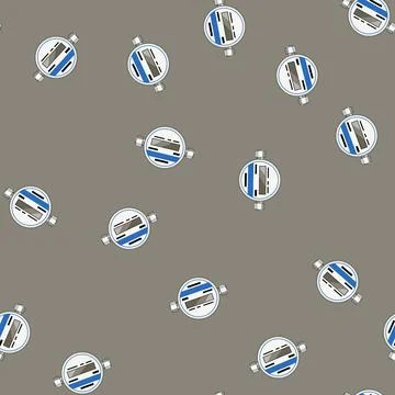Seamless pattern billing gas meter cartoon vector Stockillustratie
