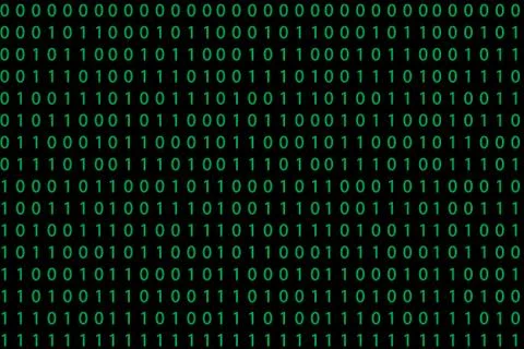 Seamless pattern with binary code Stock Illustration