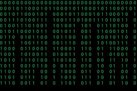 Seamless pattern with binary code Stock Illustration