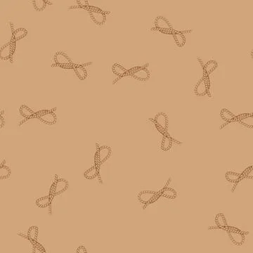 Seamless pattern binding rope knot cartoon vector イラスト素材