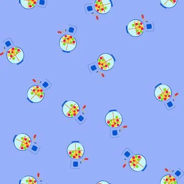Seamless pattern bingo lotto ball machine cartoon vector Illustrazione stock