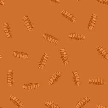 Seamless pattern biodegradable bamboo plate cartoon vector Stock Illustration