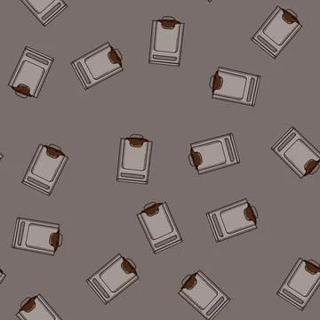 Seamless pattern biodegradable compost bin cartoon vector Stock Illustration