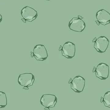 Seamless pattern biodegradable compostable trash bag cartoon vector Stock Illustration