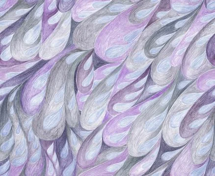 Seamless pattern with bird feathers Stock Illustration