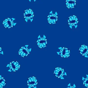 Seamless pattern birthday bow ribbon cartoon vector Stock Illustration