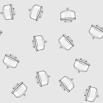 Seamless pattern birthday cake dome cartoon vector Stock Illustration