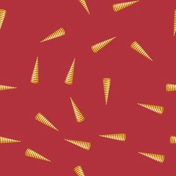Seamless pattern birthday party hat cartoon vector Stock Illustration