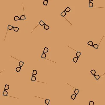 Seamless pattern birthday photo booth prop cartoon vector Stockillustratie
