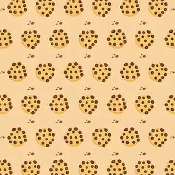 Seamless Pattern of Bisquit Stock Illustration
