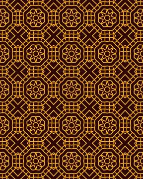 A Seamless pattern of black and gold tones stock illustration Stock Illustration
