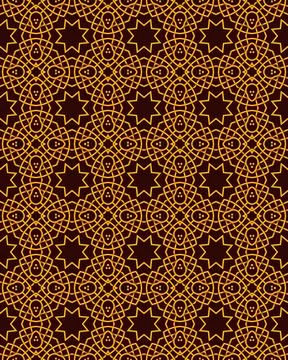 A Seamless pattern of black and gold tones stock illustration Stock Photos