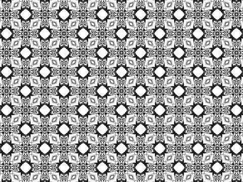 Seamless pattern with black and gray geometric shapes Stock Illustration