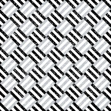 Seamless pattern with black and silver gray segments 7544 Stock Illustration