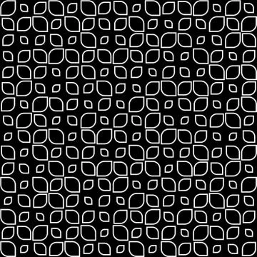 Seamless pattern black and white Stock Illustration