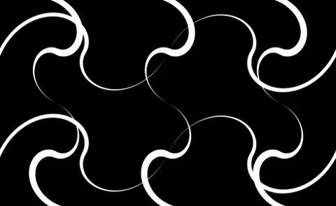 Seamless Pattern. Black and White Abstract Psychedelic Art Backg 스톡 일러스트