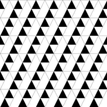 Seamless pattern with black and white rhombus Stock Illustration