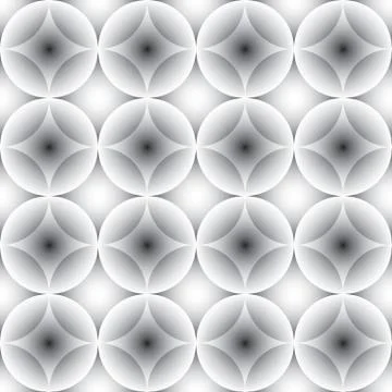 Seamless pattern black and white ceramic tile Stock Illustration