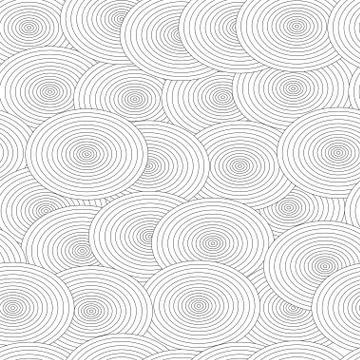 Seamless pattern with black and white circles Stock Illustration