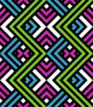 Seamless pattern black and white diagonal lines Illustrazione stock