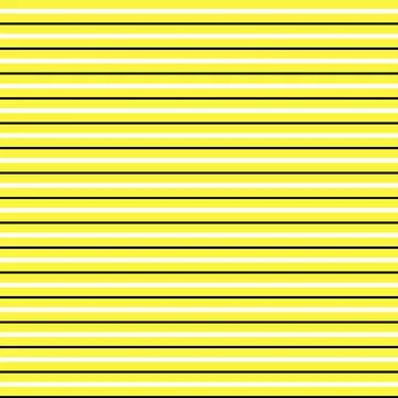 Seamless pattern of black and white stripes on a yellow background. Stock Illustration