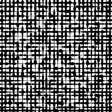 Seamless pattern. A black and white sloppy cage. Stock Illustration