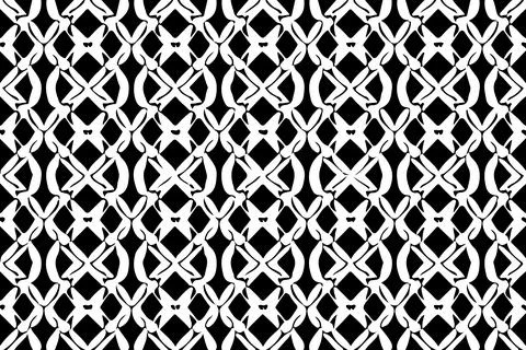 Seamless pattern. Black and white geometric background. Vector illustration. Stock Illustration