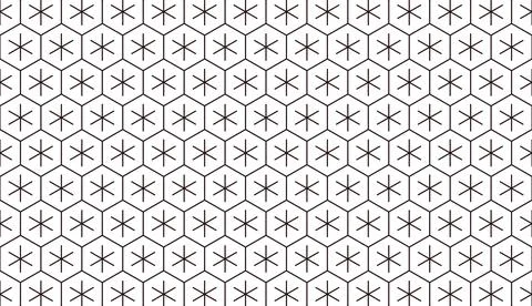 Seamless pattern with black and white  hexsagon shape. Stock Illustration