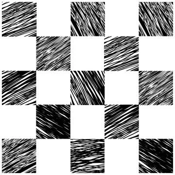 Seamless Pattern Black chess board for Background, Paper Wrap, Banner etc Stock Illustration