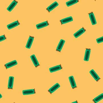 Seamless pattern black coffee glass cartoon vector 스톡 일러스트