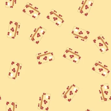 Seamless pattern black credit card cartoon vector Stock Illustration
