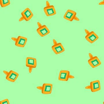 Seamless pattern black cufflinks cartoon vector イラスト素材