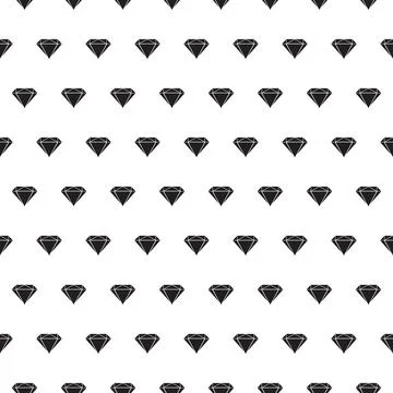 Seamless pattern of black Diamonds. Vector Illustration. Stock Illustration