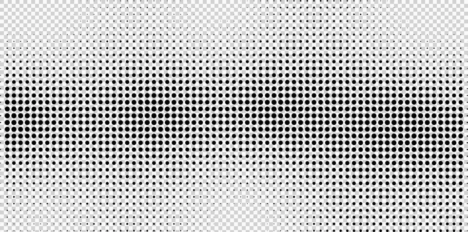 Seamless Pattern of Black Dots on Transparent Background Minimalist Design Stockillustratie