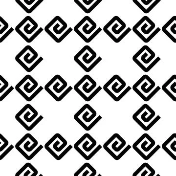 Seamless pattern with black E letter-texture 7340 Illustrazione stock