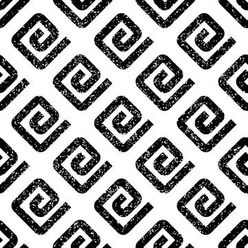 Seamless pattern with black E lettertexture 10 7547 Stockillustratie