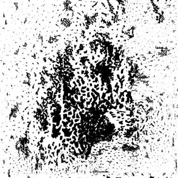 Seamless pattern black engraved dots and spots in vintage style Illustrazione stock