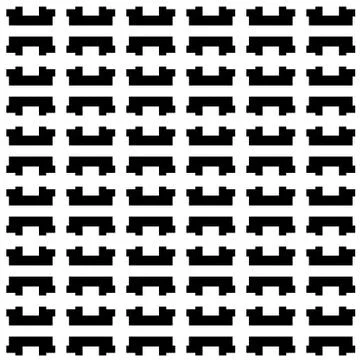 Seamless pattern with black forms Stock Illustration