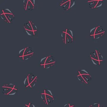 Seamless pattern black game mouse cartoon vector Stock Illustration