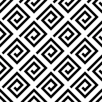 Seamless pattern with black geometric forms 7347 Stock Illustration
