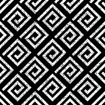 Seamless pattern with black geometric forms 7768 Stock Illustration