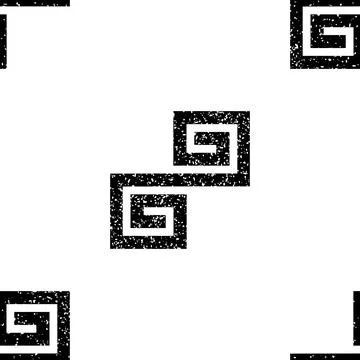 Seamless pattern with black geometric forms texture 1  8000 Illustrazione stock