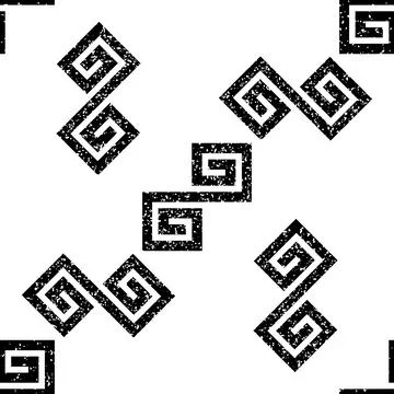 Seamless pattern with black geometric forms texture 10  8001 Stock Illustration