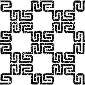 Seamless pattern with black geometric forms texture 11   3  8003 Illustrazione stock