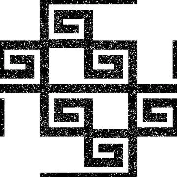 Seamless pattern with black geometric forms texture 11  8004 Illustrazione stock