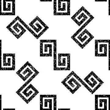 Seamless pattern with black geometric forms texture 8  8012 스톡 일러스트