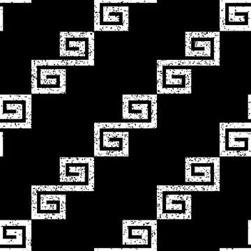 Seamless pattern with black geometric forms texture 3  8105 Stock Illustration
