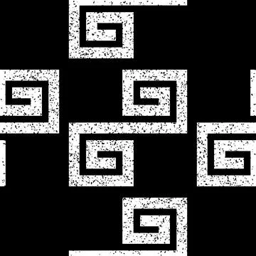 Seamless pattern with black geometric forms texture 6  8108 스톡 일러스트